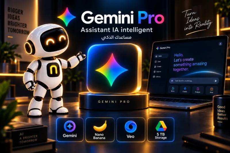 Abonnement Gemini Pro – Google AI Pro
