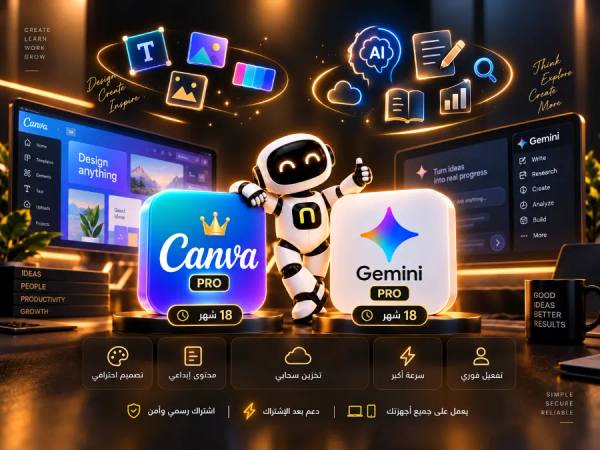 Abonnement Google AI Pro + Abonnement Canva Pro